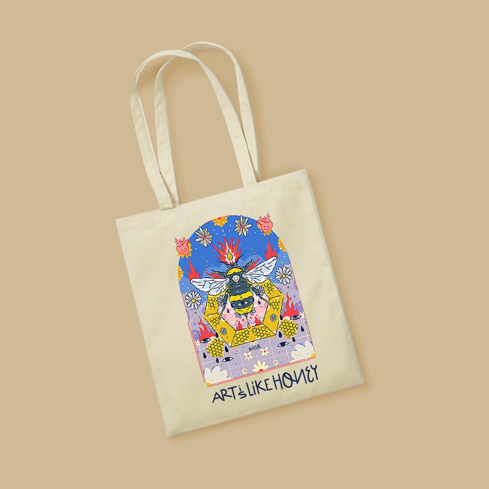 Totebag Bii Curious